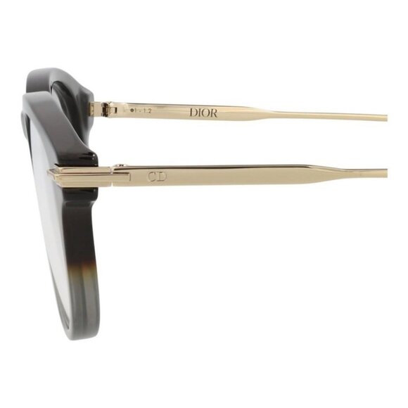 Dior Mens Round/Oval Havana Gold Transparent Fashion Designer Eyewear - Picture 4 of 4